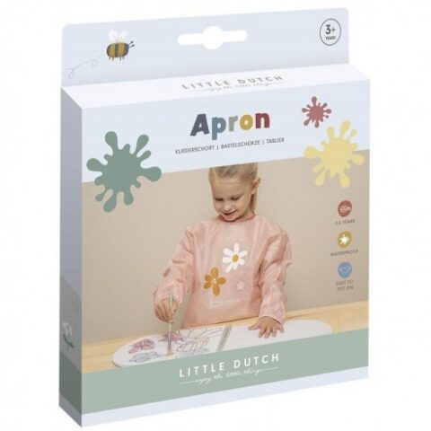 bata para pintar impermeable flores y mariposas