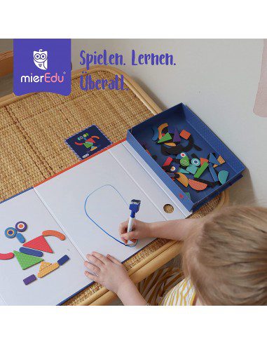 juego magnetico portatilmagnetic art case shapes mieredu me